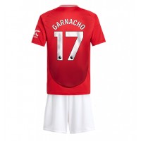 Manchester United Alejandro Garnacho #17 Replica Home Minikit 2024-25 Short Sleeve (+ pants)